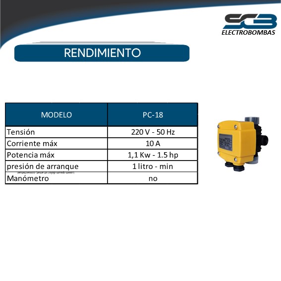 Control Automático Flujo PC 18 220V - Imagen 3