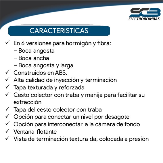 Dispositivo Para Hormigón Skimmer Boca ancha - Imagen 2