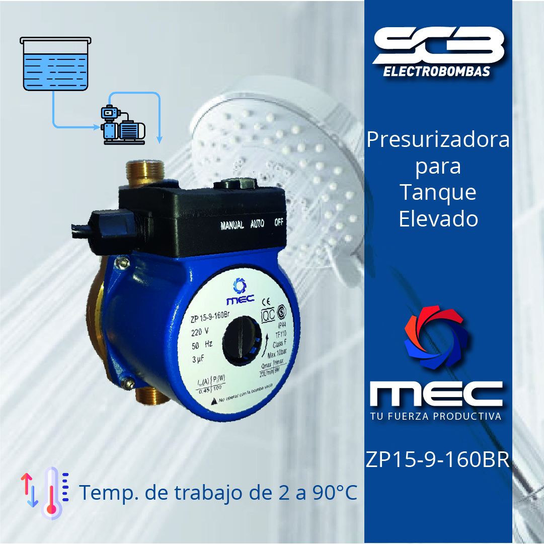Presurizadora tanque elevado ZP15-9-160BR